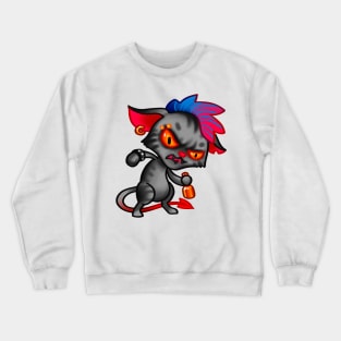 rocker cat Crewneck Sweatshirt